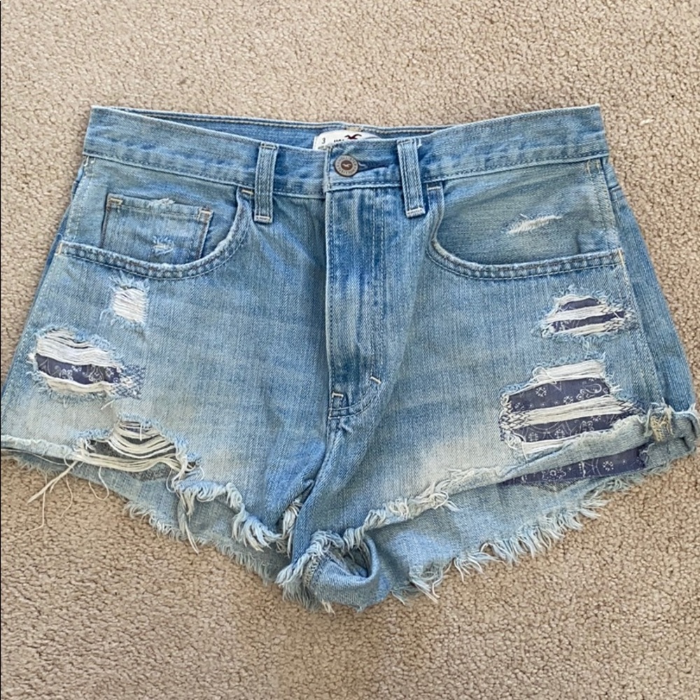 ‼️LAST CALL‼️  Distressed denim Hollister shorts